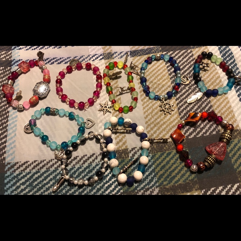 Lot 4 ** 9 home made bracelets